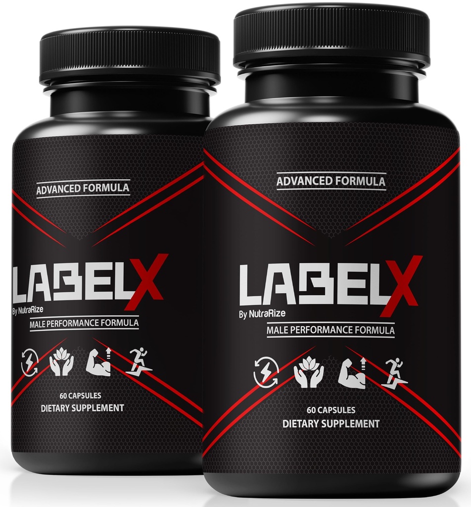 (2 Pack) Label X Capsules, Official Label X Muscle Formula For Men, Premium Male Support for Building Muscle and Endurance, All-Natural Labelx Performance Pills, Label X Muscle Review (120 Capsules)