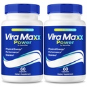 (2 Pack) Vira Maxx Power Capsules – ViraMaxx 1000mg Formula with a Natural Blend to Support Energy, Performance & Drive | Premium, Powerful Ingredients, ViraMaxxPower Pills (120 Capsules)