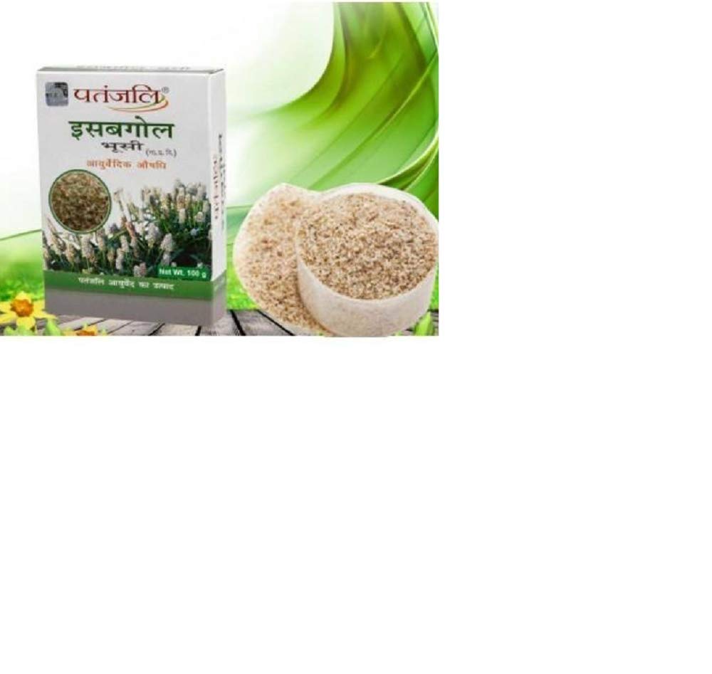 PATANJALI ISABGOL Husk (ISABGOL BHOOSI) - 100GM. - (Pack of 2)