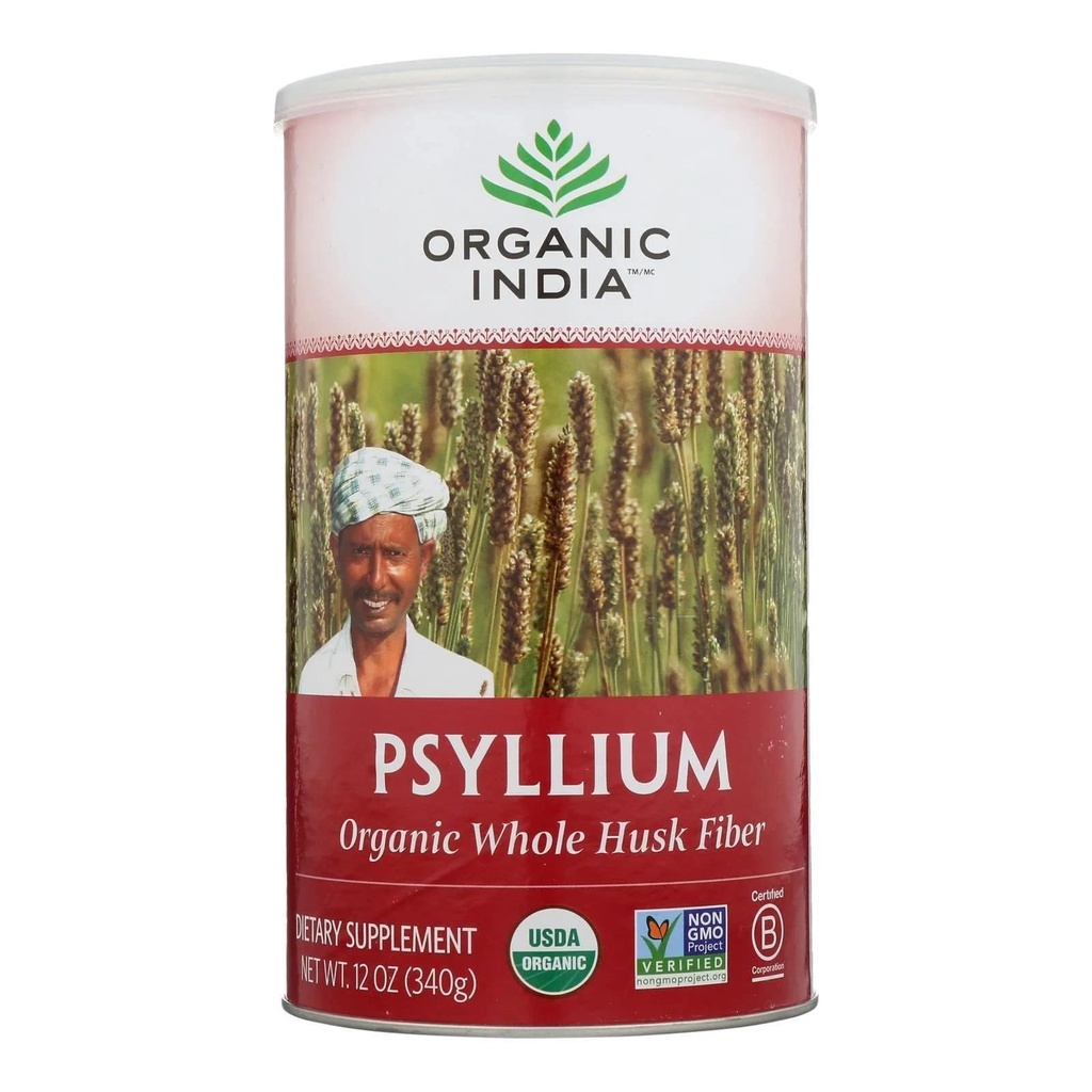 Organic India Psyllium Husk Org 12 OZ