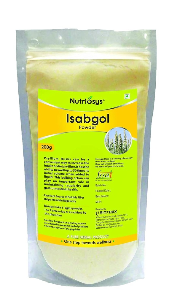 Generic Pub Isabgol Herbal Powder - 200g