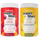 Bellway Super Fiber Powder + Fruit, Sugar Free Organic Psyllium Husk Powder Fiber Supplement for Regularity, Bloating Relief & Gut Health, Non-GMO, Raspberry Lemon & Pineapple Passion Fruit
