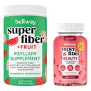 Bellway Super Fiber Powder + Fruit, Strawberry Watermelon Super Fiber Beauty Gummies