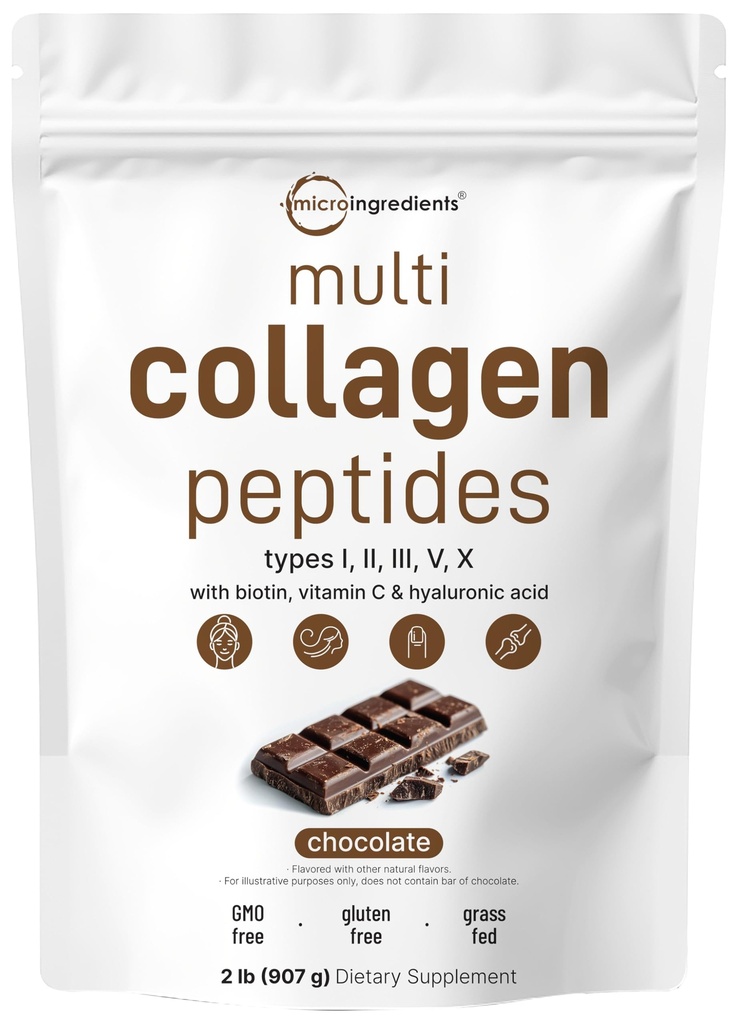 Micro Συστατικά Multi Collagen Peptides σκόνη, 2lb 