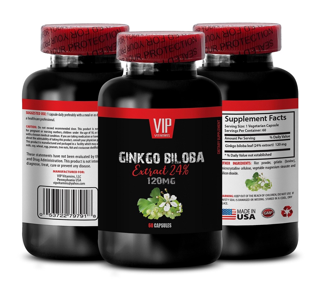 Ginkgo BILOBA Supplement - Sharper Thinking, Ginkgo Biloba Memory, Encourages Balanced Thinking, Ginkgo Supplement, Natural Brain Energy, Ginkgo Biloba Pills, Clear Decision-Making 1Bot
