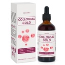 Colloidal Gold 100ppm - 99.99% Pure, 24K Gold - Nano-Gold Particles - Natural Electrolyte - Boosts Immune Function, Enhances Focus and Clarity - 4 oz