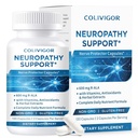 Neuropathy Supplements | R-Alpha Lipoic Acid 600mg | 120 Capsules | Neuropathy Blend with Vitamins E, B2, B6, B12, D3 & Magnesium | Antioxidant Support, Hands, Feet, Fingertips Health | Vegan