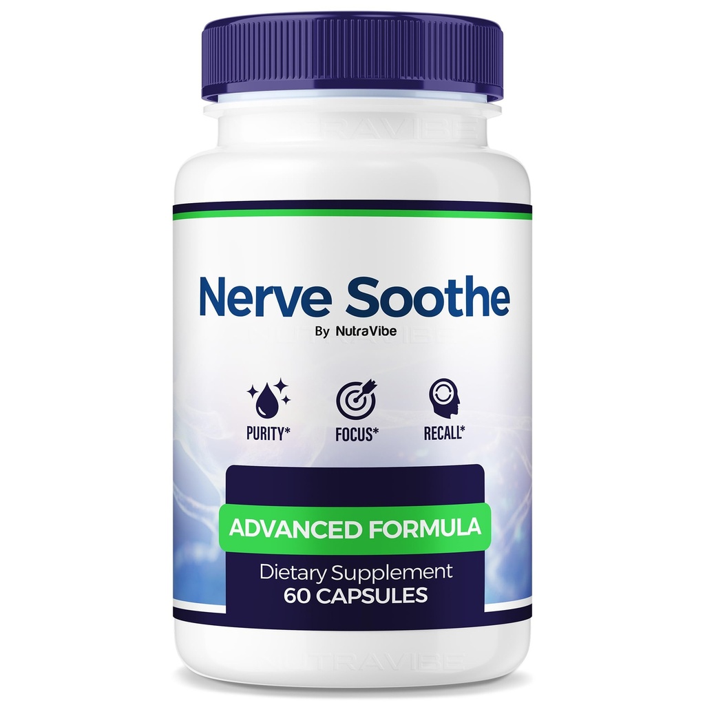 Nerve Soothe – NerveSoothe Premium Nerve Health Support with Natural Ingredients, Nerve Sooth for Comfort, Signal Function & Total Nerve Care | Nerv Soothe Easy-to-Take Pills (60 Capsules)