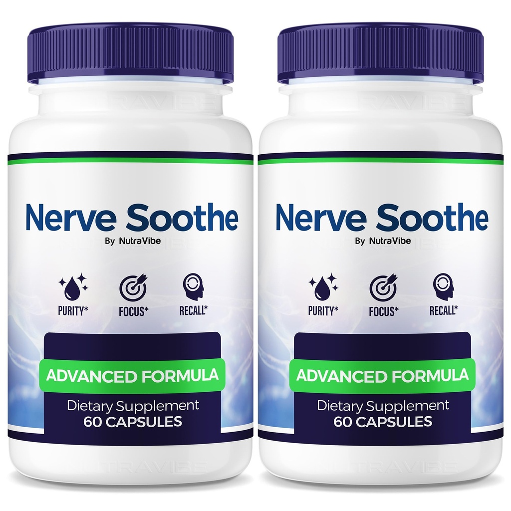 (2 Pack) Nerve Soothe – NerveSoothe Premium Nerve Health Support with Natural Ingredients, Nerve Sooth for Comfort, Signal Function & Total Nerve Care | Nerv Soothe Easy-to-Take Pills (120 Capsules)