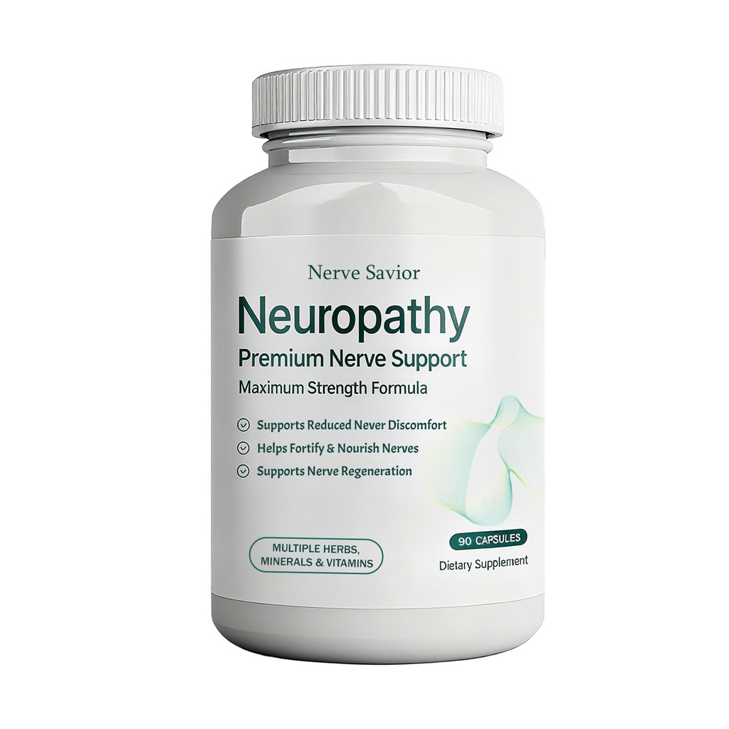 for Neuropathy - 600mg Alpha Lipoic Acid + B Vitamins & Herbal Blend for Nerve Health, Natural Energy – 90 Capsules