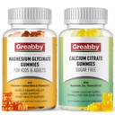 Glycinate Gummys Μαγνήσιο, Citrate Gummies Ασβέστιο για παιδιά & ενήλικες, υποστήριξη οστών