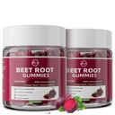 M inch Beet Root Gummies, Blood* Pressure Support & Nitric Oxide Booster, 8-in-1 Wellness Formula with Grape Seed, Coq10, Folic Acid, Vitamin C, B3 & B12, Sugar Free, Vegan, Pomegranate Flavor, 2 Pack