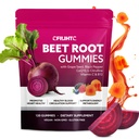 Beetroot Gummies - Beet Root for High Blood Pressure Supplements with Grape Seed Extract + CoQ10 + Black Pepper Extract + L-Citrulline + Vitamin C B12 Ultimate Heart for Blood Flow & Energy, 120 Count
