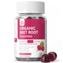 Organic Beet Root Gummies – Nitric Oxide Beetroot Gummies for Circulation, Heart & Energy Support with 21:1 Extract, Grape Seed & Black Pepper for Absorption – Sugar Free, Vegan, Non-GMO丨60 Gummies
