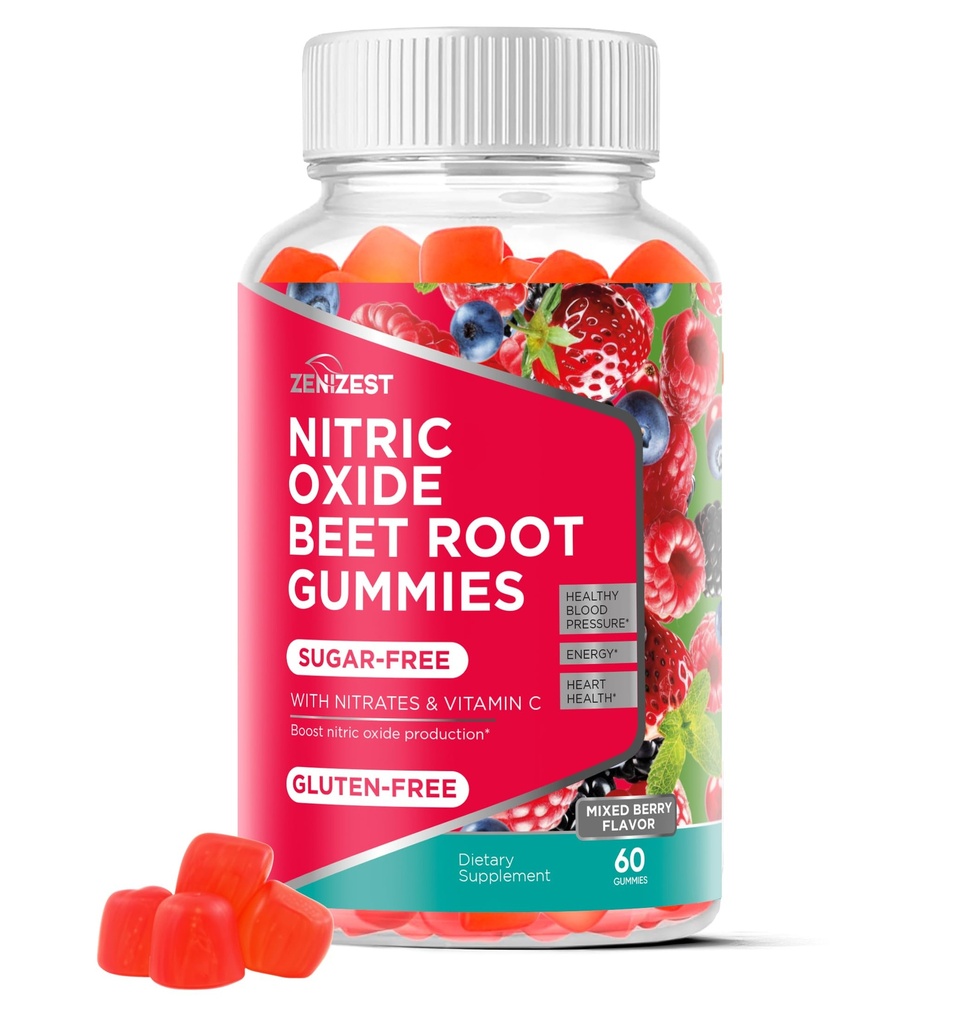 Beets Root Soft Chews Supplements - Support for Heart Health and Healthy Circulation Flow Naturally - Nitric Oxide Natural Beet Powder Vitamins Chewable Sugar Free Gummies for Men Women