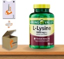 L- Lysine 1000 mg δισκία • Ανοσοποιητική Υποστήριξη & Υγεία του δέρματος • 100 Count by Spring Valley + Vena’s Sticker (Pack of 1)
