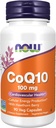 NOW Συμπληρώματα τροφίμων, CoQ10 100 mg με Hawthorn Berry, Pharmaceutical Grade, All-Trans Form που παράγεται με ζύμωση, 90 Veg Κάψουλες