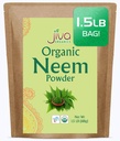 Jiva Organics Organic Neem Leaf Powder 1.5 Pound Bulk Bag - Azadirachta Indica - Pure & Natural Ayurvedic Herb - Neem Powder for Eating, Skin, Gums, and More!