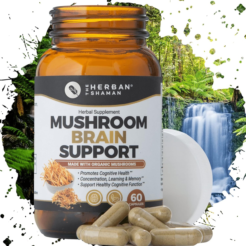 Mushroom συμπλήρωμα εγκεφάλου Υποστήριξη 