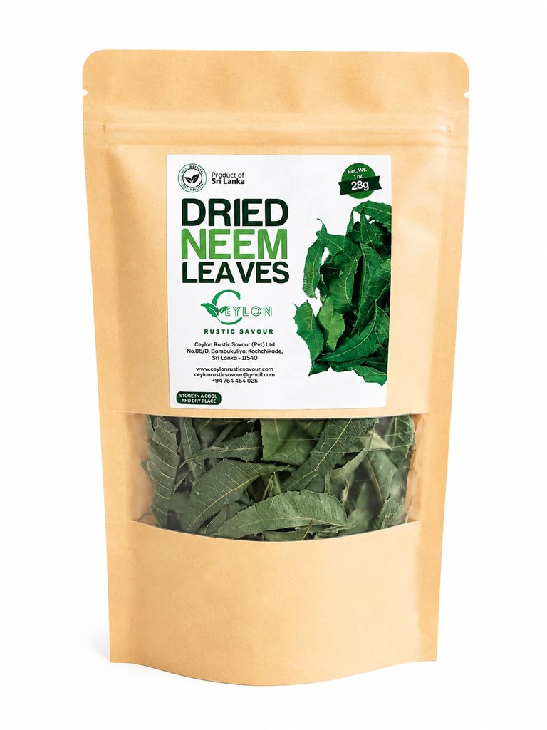 Fresh and Pure Dried Neem Leaves 28g Neem Leaf Premium Tea Naturally Grown Air Nim Leaf Tea