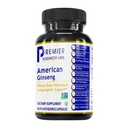 Premier Research Labs American Ginseng Supplement - American Ginseng Capsules, Herbal Ginseng Root Pills, North American Ginseng Herb Extract, Calming Energy Supplement - 60 Plant-Based Capsules