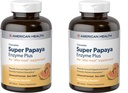 American Health Enzymes Chewable Super Papaya Enzyme Plus 360 δισκία (πακέτο του 2)