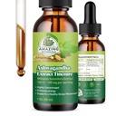 Organic Ashwagandha Extract Tincture – Ayurvedic Herbal Supplement for Natural Calm, Relaxation and Mood Support | 100mg – Adaptogenic, Nervine, Vegan, Non-GMO, Alcohol-Free, Gluten-Free – 1oz (30mL)
