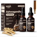 Ashwagandha Drops, 2 Pack Organic Liquid Ashwagandha for Stress Relief & Cortisol Manager with L-Theanine, Supports Calm and Relaxation, Ashwagandha Liquid Extract, Easy to Use Drops