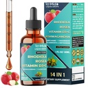14in1 Rhodiola Rosea Tincture with Ashwagandha, Lion's Mane, Magnesium Glycinate, Citrate, Malate, L-Theanine, Same, Shilajit, Turmeric, Sea Moss & More - 30ml 1 Fl Oz