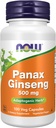 NOW Συμπληρώματα τροφίμων, Panax Ginseng (Root) 500 mg, Adaptogenic Herb *, 100 κάψουλες Veg
