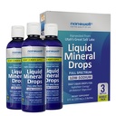 Liquid Mineral Drops - Trace Mineral Supplement | Full Spectrum Minerals | Ionic Liquid Magnesium, Chloride, Potassium | Low Sodium | Energy, Electrolytes | 288 Day Supply, 8 fl oz (Pack of 3)