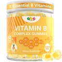 Vitamin B Complex Gummies for Adult Kid-Pineapple Flavor-Chewable Supplement with 8 Essential B Vitamins (B1, B2, B3, B5, B6, B7, B9, B12) Non GMO,Vegan 60 Count