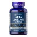 Puritan's Pride Alpha Lipoic Acid 300mg, Dietary Supplement for Antioxidant Health, Sugar and Energy Metabolism Support, 4 Month Supply, 120 Rapid Release Softgels