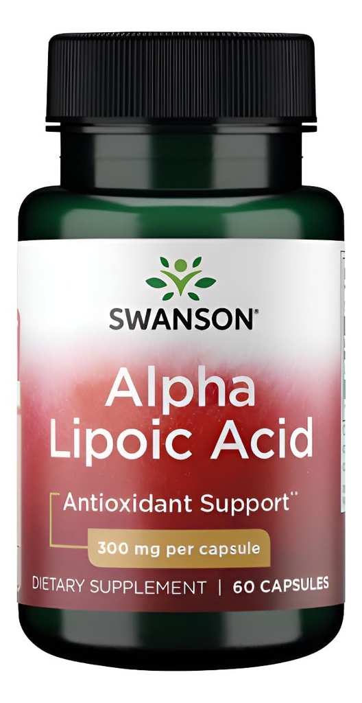 Swanson Alpha Lipoic Acid - Antioxidant Activity Supplement - 300 mg 60 Capsules