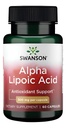 Swanson Alpha Lipoic Acid - Antioxidant Activity Supplement - 300 mg 60 Capsules