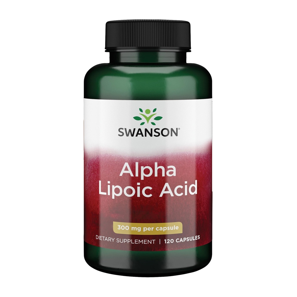 Swanson Alpha Lipoic Acid Antioxidant Supplement for Adults Seeking Free Radical Defense and Cellular Protection - 300 mg (120 Vegan Capsules)