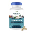 RidgeCrest Herbals EpicBrain, Natural Brain Support Supplement with Creatine Monohydrate, Lion's Mane, Reishi, Supports Mental Clarity, Memory, Focus, Stimulant-Free Nootropic (60 Count, 30 Servings)
