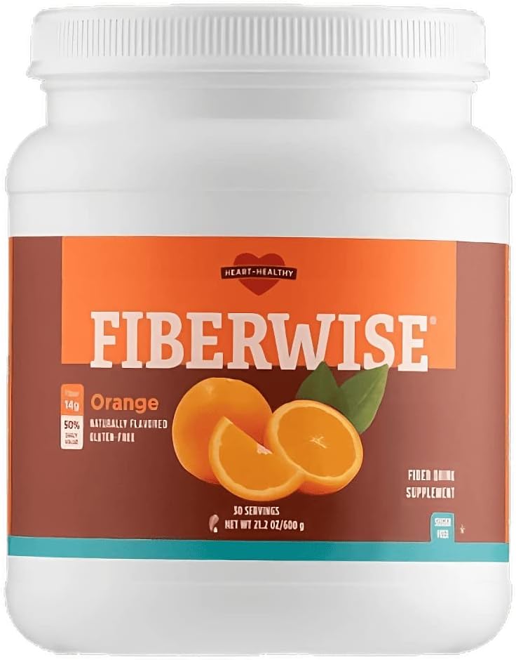 Melaleuca FiberWise Heart Healthy-Fiber Συμπλήρωμα-30 Σερβίρει-Net WT 28.6 OZ.(810g) - Πορτοκαλί