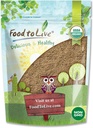Food to Live Organic Psyllium Husk Powder, 8 Ounces — Non-GMO, Kosher, Ultra Fine, Unsweetened, Unflavored, Rich in Fiber, Natural Food Thickener, Great for Baking, Raw, Bulk, Vegan, Keto Friendly