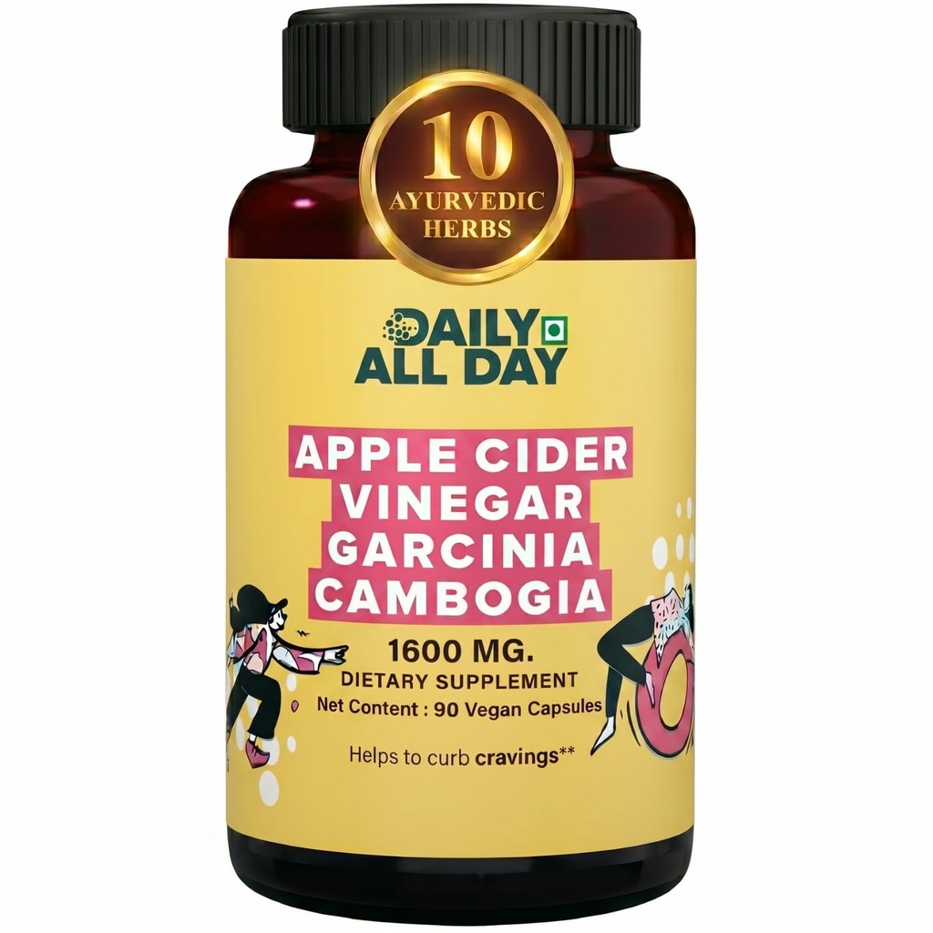 Apple Cider Vinegar Capsules with Garcinia Cambogia, Ayurvedic 10-Herb Metabolic & Gut Support, Gymnema, Fenugreek, Green Coffee, Ginger, Green Tea, Triphala, 45 Day Supply
