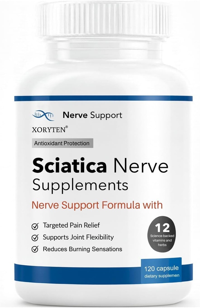 Sciatica Nerve Pain Relie | Botanical Extracts | Carefully Selected Ingredients, Premium Quality, 120 Capsulesf
