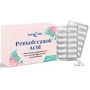 Pentadecanoic Acid Supplement | 300mg C15:0 Formula | High-Altitude Grass-Fed Sheep Milk Source | Blister-Sealed Capsules (1 Pack)