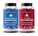 Urinary Tract Supplement Duo, Urinary Harmony + Killer Cranberry, UT Defense blends, D-mannose & Hibiscus + Cranberry, Pine Bark, Propolis & Vitamin D, Clinical Strength Ingredients, 2 X 60 ct