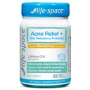 Life-Space Acne Relief + Skin Rebalance Probiotic, 6-in-1 Scientific Formula & 2 Billion CFU, Support Breakout Control & Skin Health & Gut Health, Probiotics for Women & Men, 30 Vegetarian Count