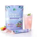 Calm Drink Mix Powder for Stress Support–Magnesium Glycinate, L-Theanine & Ashwagandha–Relaxation&Mood Support Drink – Raspberry Lemonade–20 Stick Packs