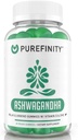PUREFINITY Ashwagandha Gummies με βιταμίνη D & ψευδάργυρο – Συμπλήρωμα για χαλάρωση, ηρεμία, και υποστήριξη Mood – Χωρίς γλουτένη, μη-GMO, Vegan, 60 Count