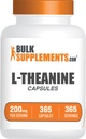BulkSupplies.com L-Θεανίνη Κάψουλες - L-Θεανίνη 200mg, Amino Acid Supplement - Χωρίς γλουτένη, 1 κάψουλα ανά υπηρεσία, 365 Count (Pack of 1)