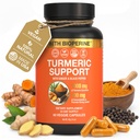 Sleeve Stars Turmeric Curcumin Supplement with Ginger & Black Pepper Bioperine, Joint Supplements for Men & Women, Joint Support & Inflammation Relief, Non-GMO Gluten-Free & Vegan, 1000mg 60 Cap