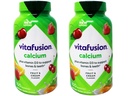 VitaFusion Calcium 500 mg Dietary Supplement Gummies Natural Fruit and Cream Flavors - 100 ct, Pack of 2