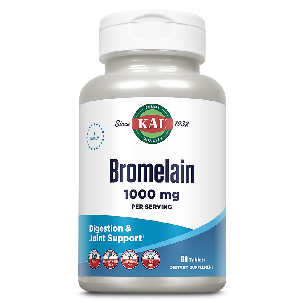 KAL Bromelain δισκία, 1000 mg, 90 μέτρα